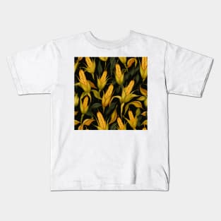 Autumn Harvest Pattern 3 Kids T-Shirt